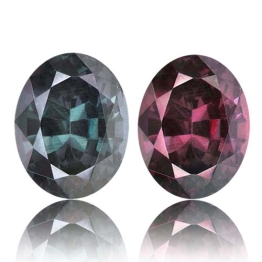 Color Change Garnet,Oval Long 1.51-Carat
