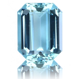 Aquamarine,Emerald Cut 8.73-Carat