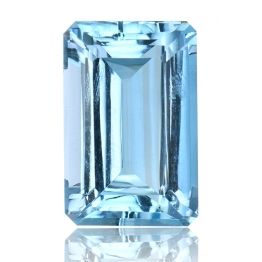Aquamarine,Emerald Cut 3.06-Carat