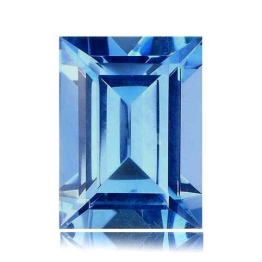 Aquamarine,Baguette 1.20-Carat