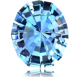 Aquamarine,Oval 4.13-Carat