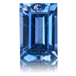 Aquamarine,Baguette 1.56-Carat