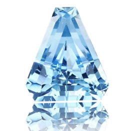 Aquamarine,Trillion 4.93-Carat