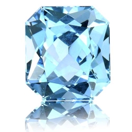 Aquamarine,Radiant 4.04-Carat