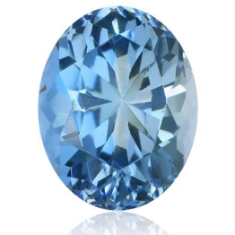 Aquamarine,Oval 1.37-Carat