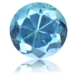 Aquamarine,Round 1.10-Carat