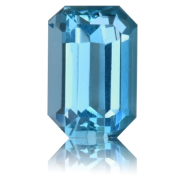 Aquamarine,Emerald Cut 1.37-Carat