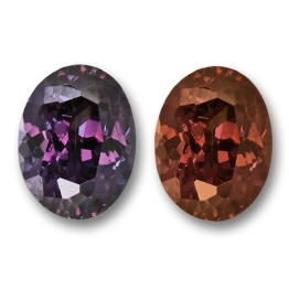 Color Change Garnet,Oval 0.79-Carat