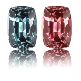 Color Change Garnet,Cushion 1.28-Carat