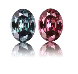 Color Change Garnet,Oval 1.30-Carat