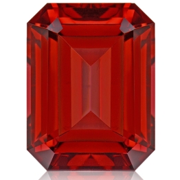 Malaia Garnet,Emerald Cut 2.91-Carat