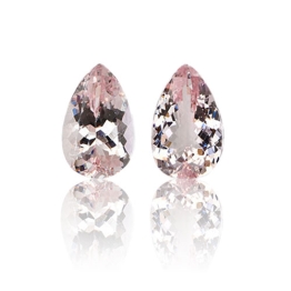 Morganite,Matched Pairs 5.54-Carat