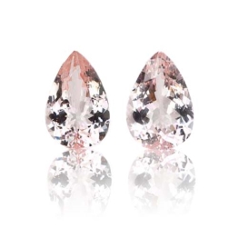 Morganite,Matched Pairs 6.13-Carat
