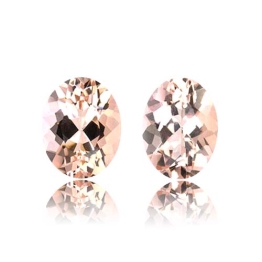 Morganite,Matched Pairs 3.37-Carat