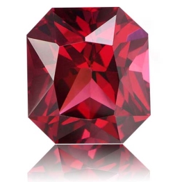 Rhodolite Garnet,Emerald Cut 10.35-Carat