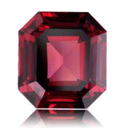 Rhodolite Garnet,Emerald Cut 7.80-Carat