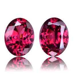 Rhodolite Garnet,Matched Pairs 4.47-Carat