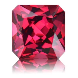 Rhodolite Garnet,Radiant 5.23-Carat