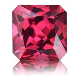Rhodolite Garnet,Radiant 5.23-Carat