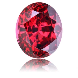 Rhodolite Garnet,Oval 11.31-Carat