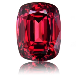Rhodolite Garnet,Cushion 9.14-Carat
