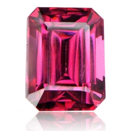 Rhodolite Garnet,Emerald Cut 3.94-Carat