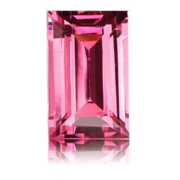 Rhodolite Garnet,Baguette 3.36-Carat