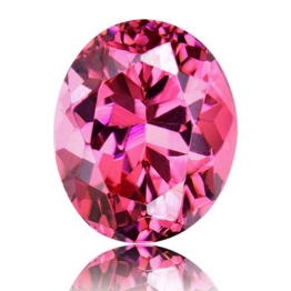 Rhodolite Garnet,Oval 3.15-Carat