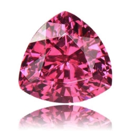 Rhodolite Garnet,Trillion 3.37-Carat