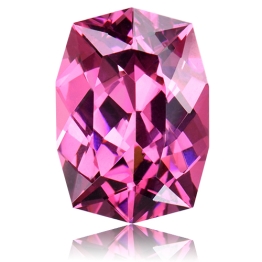 Rhodolite Garnet,Cushion 3.52-Carat