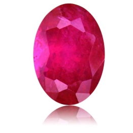 Ruby,Oval 1.48-Carat