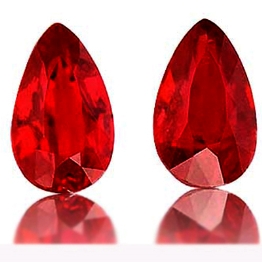 Ruby,Matched Pairs 4.05-Carat