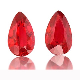 Ruby,Matched Pairs 4.05-Carat
