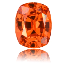 Spessartite Mandarin Garnet,Cushion 1.65-Carat