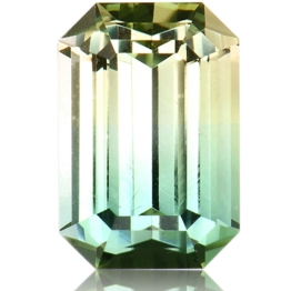 Tourmaline,Emerald Cut 3.12-Carat