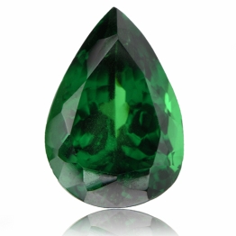 Tsavorite,Pear 2.84-Carat