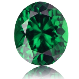 Tsavorite,Oval 1.13-Carat