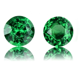 Tsavorite,Matched Pairs 1.66-Carat