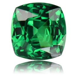 Tsavorite,Cushion 1.25-Carat