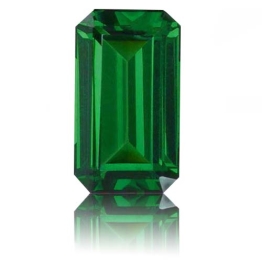 Tsavorite,Emerald Cut 1.24-Carat