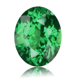 Tsavorite,Oval 0.97-Carat