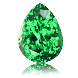 Tsavorite,Pear 2.73-Carat