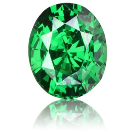 Tsavorite,Oval 2.22-Carat