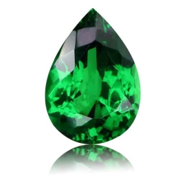 Tsavorite,Pear 1.08-Carat