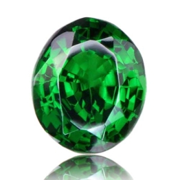 Tsavorite,Oval 1.19-Carat