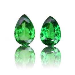 Tsavorite,Matched Pairs 1.25-Carat