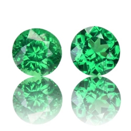 Tsavorite,Matched Pairs 1.38-Carat