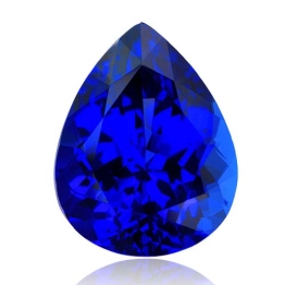 Tanzanite,Pear 13.37-Carat