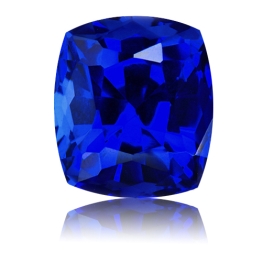 Tanzanite,Cushion 3.78-Carat