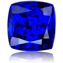 Tanzanite,Cushion 10.20-Carat